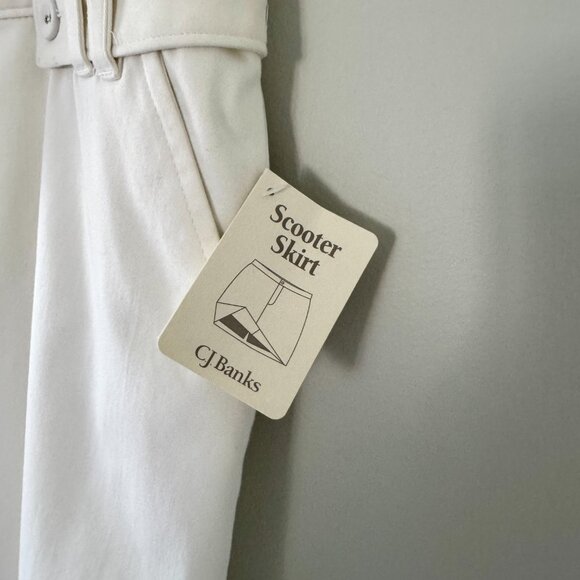 C.J. Banks White‎ Stretch Scooter Skirt (16W) - Picture 9 of 10